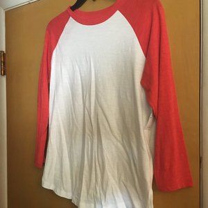 Orange/Pink Baseball tee